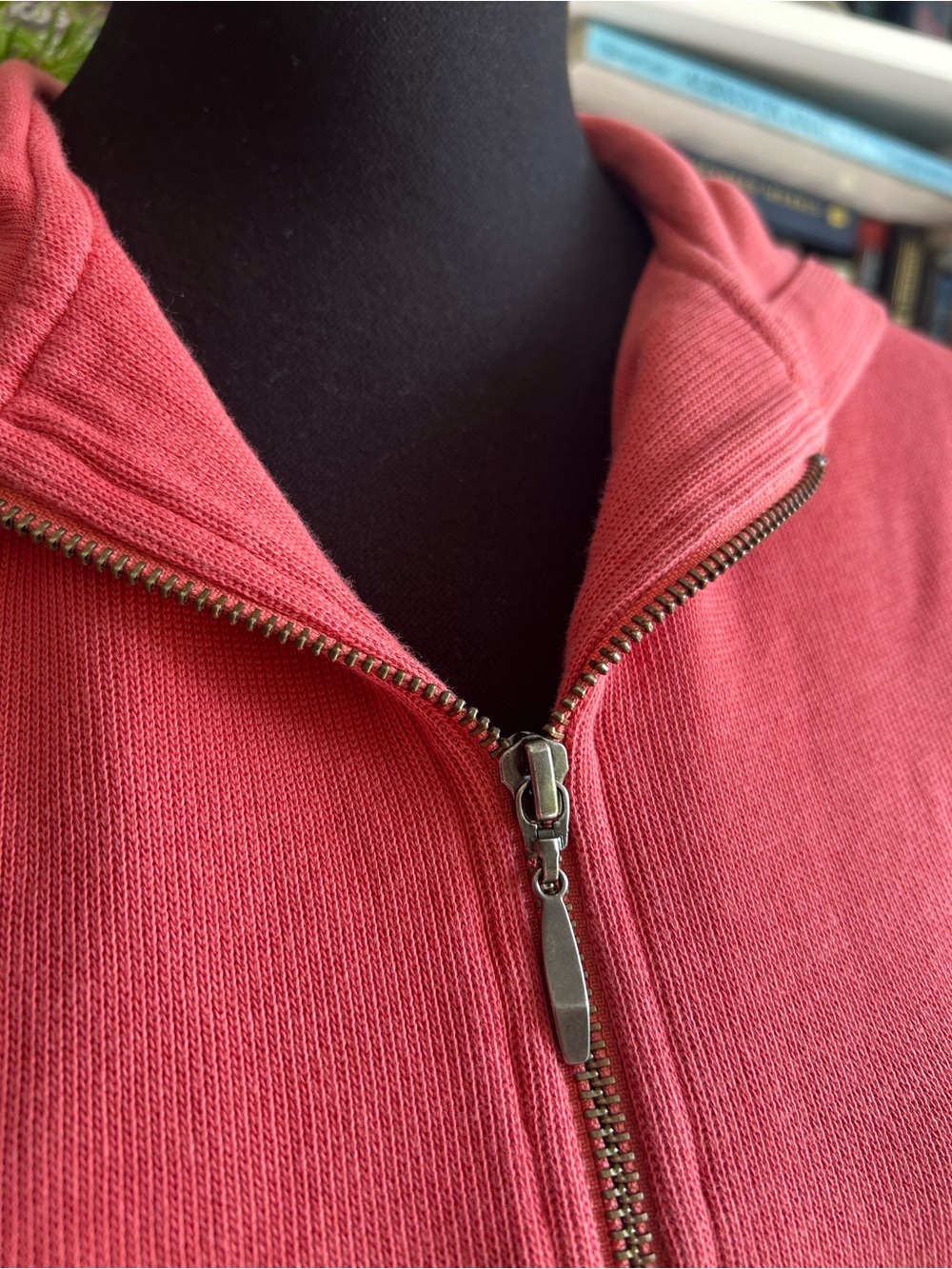 Pendleton Coral Pink Zip-Front Hooded Sweatshirt - Picture 3 of 8